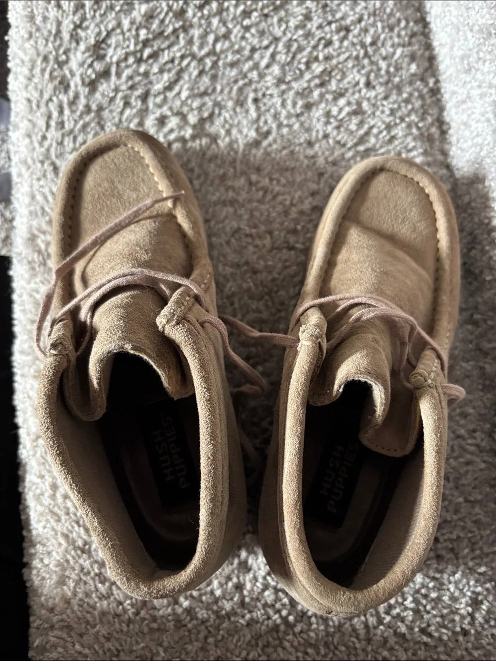 Hush Puppies Men's Light Brown Suede Chukka Boots